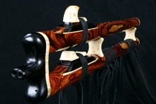Cocobolo Native American Flute, Minor, Low E-4, #E9Ka